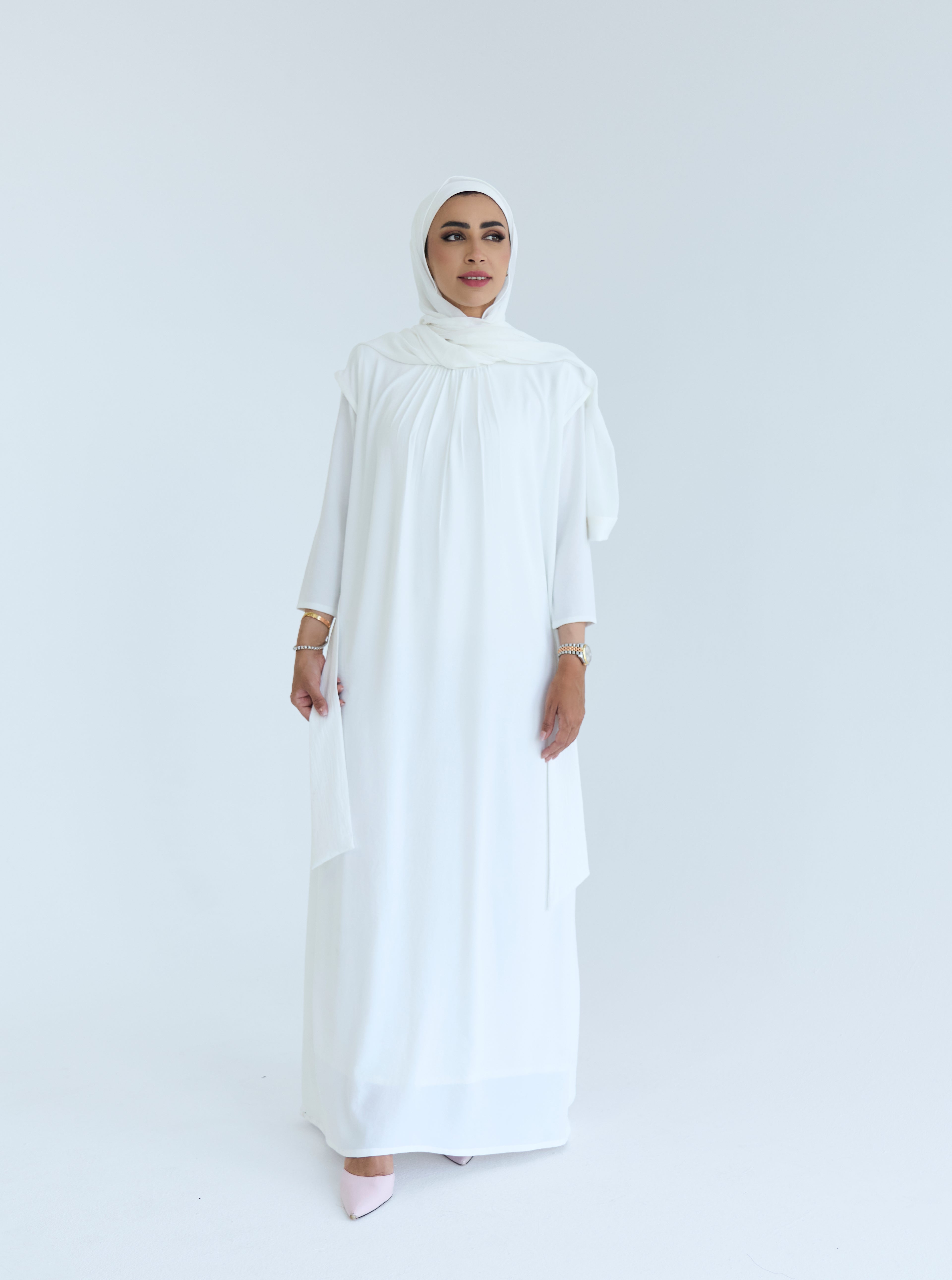 White Basic Dress