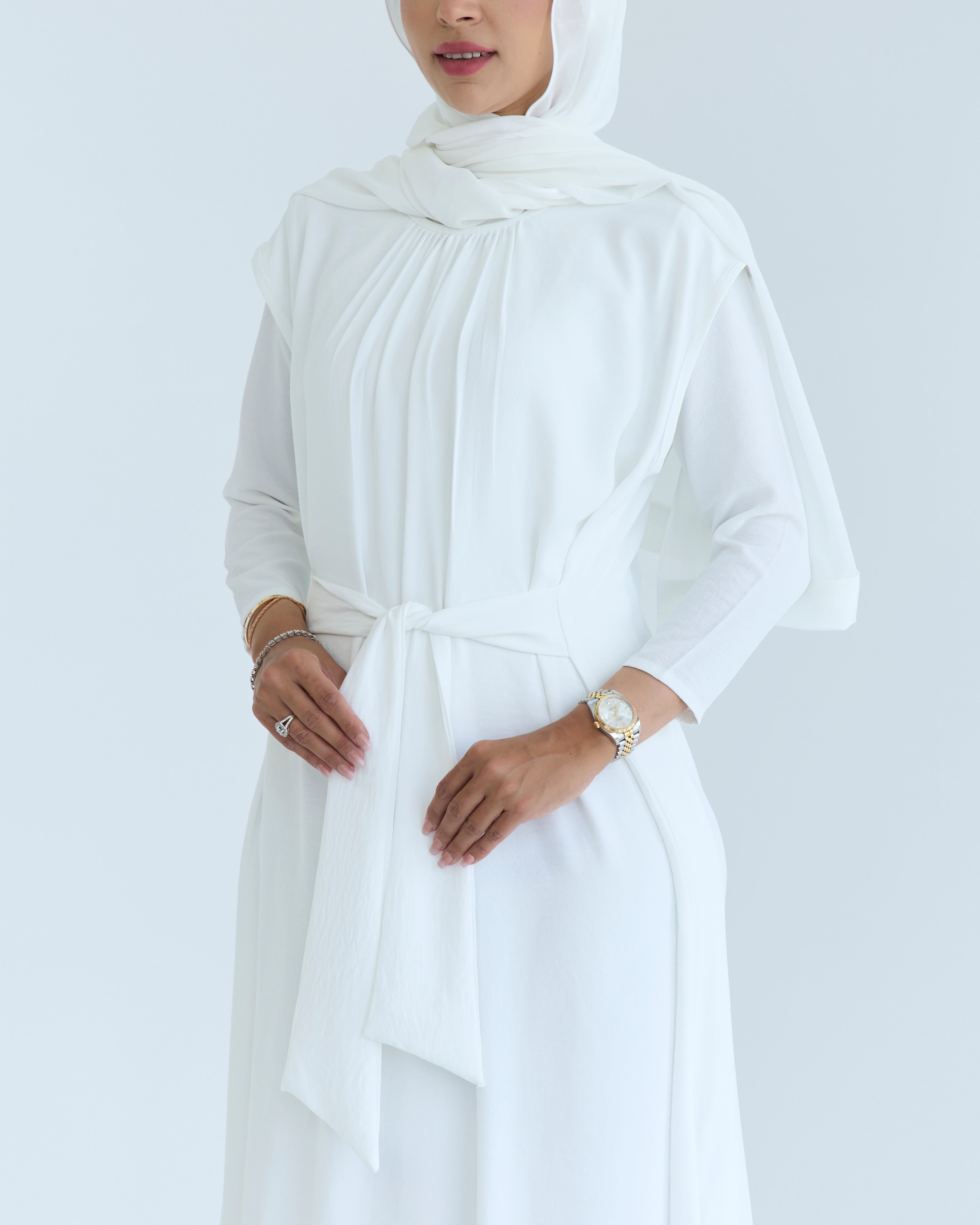 White Basic Dress