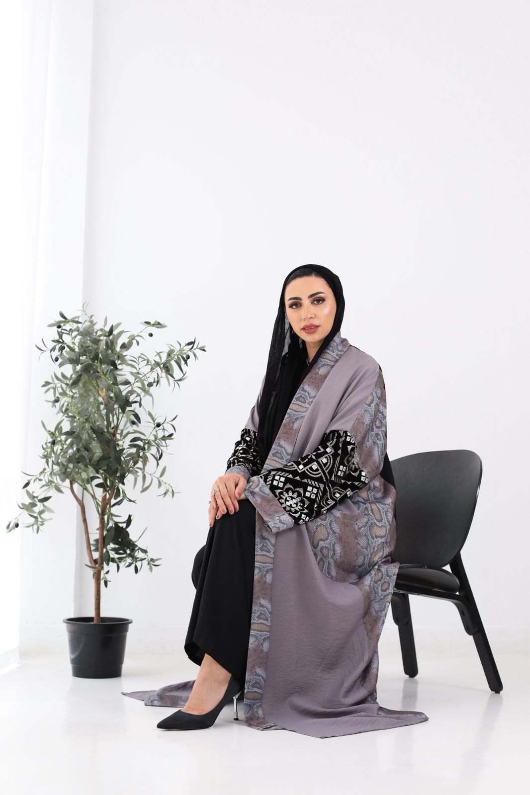 Wijdan Purple Kaftan