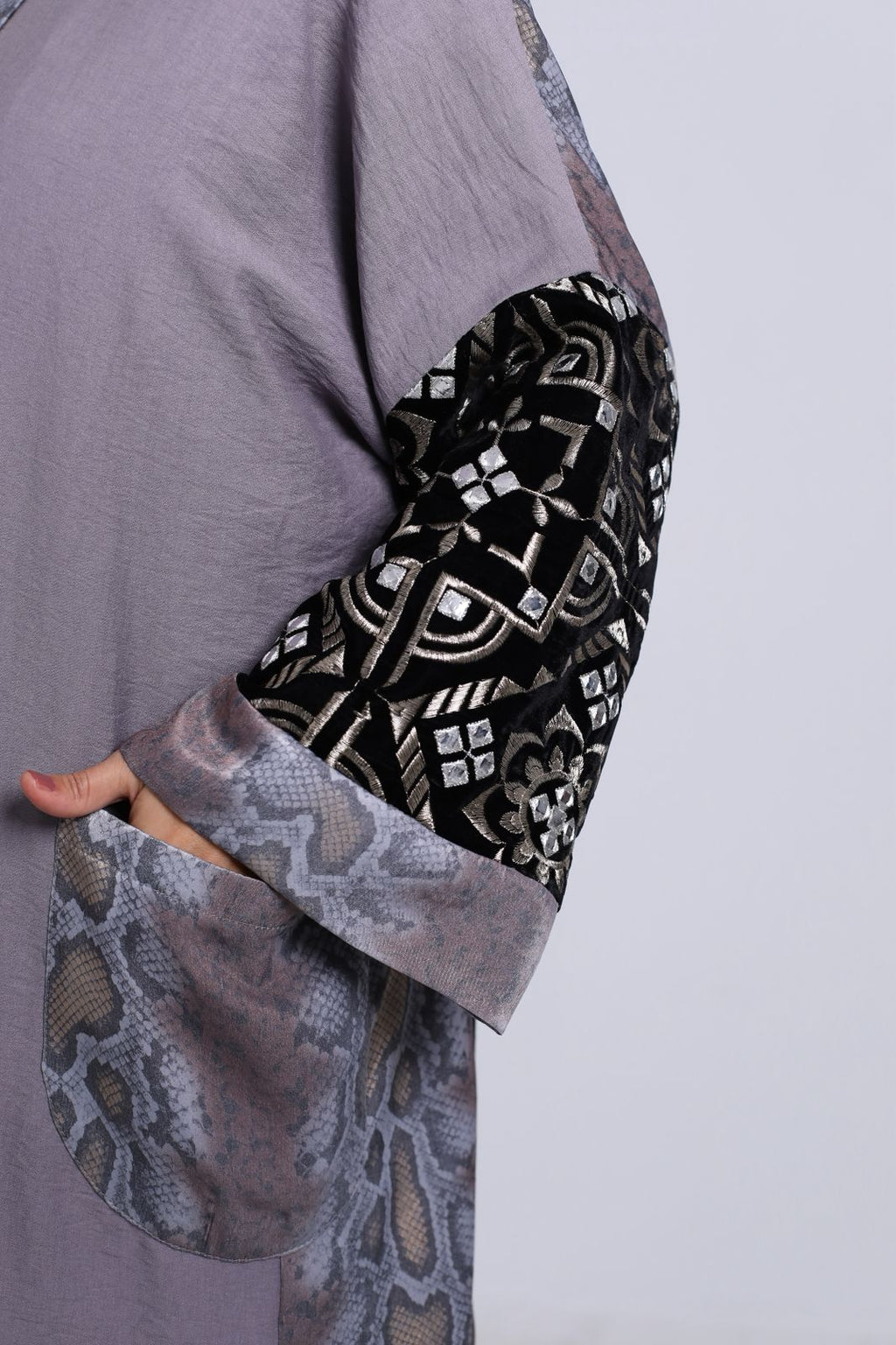 Wijdan Purple Kaftan