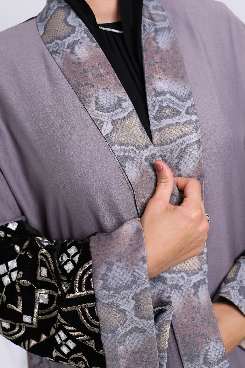 Wijdan Purple Kaftan