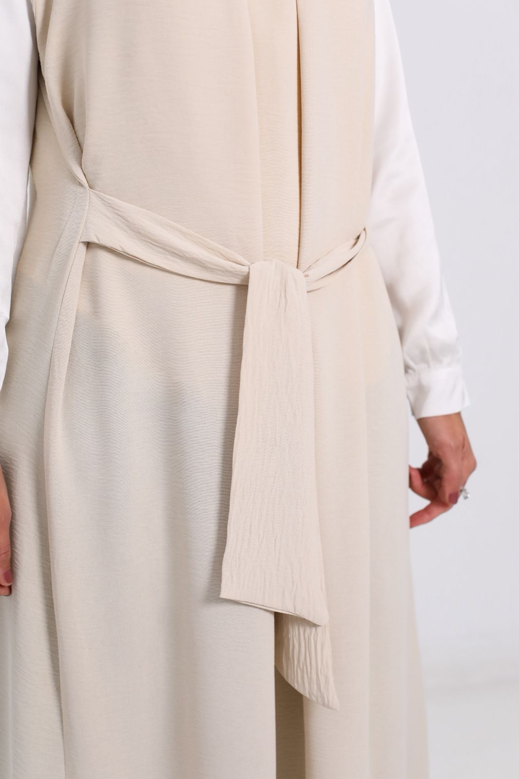 Beige Basic Dress